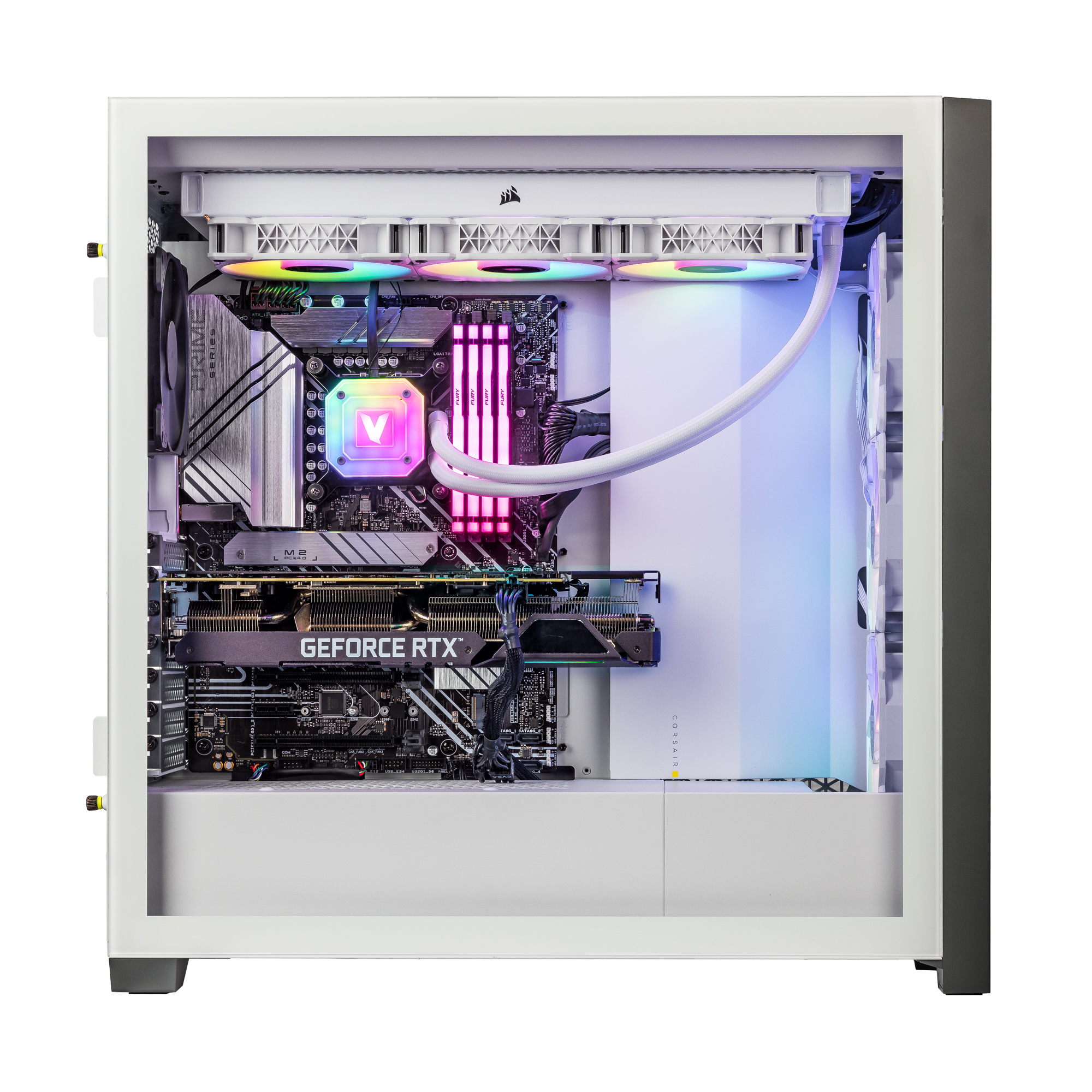 White gaming PC, all white – Toms-PC's